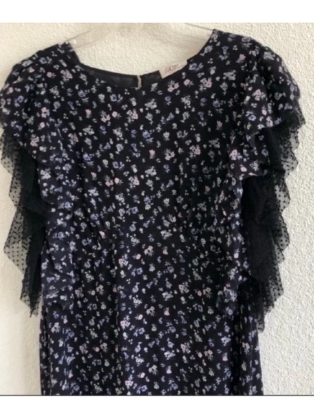LoveShackFancy Jardin Floral Silk Demi Midi Dress - Picture 4 of 7